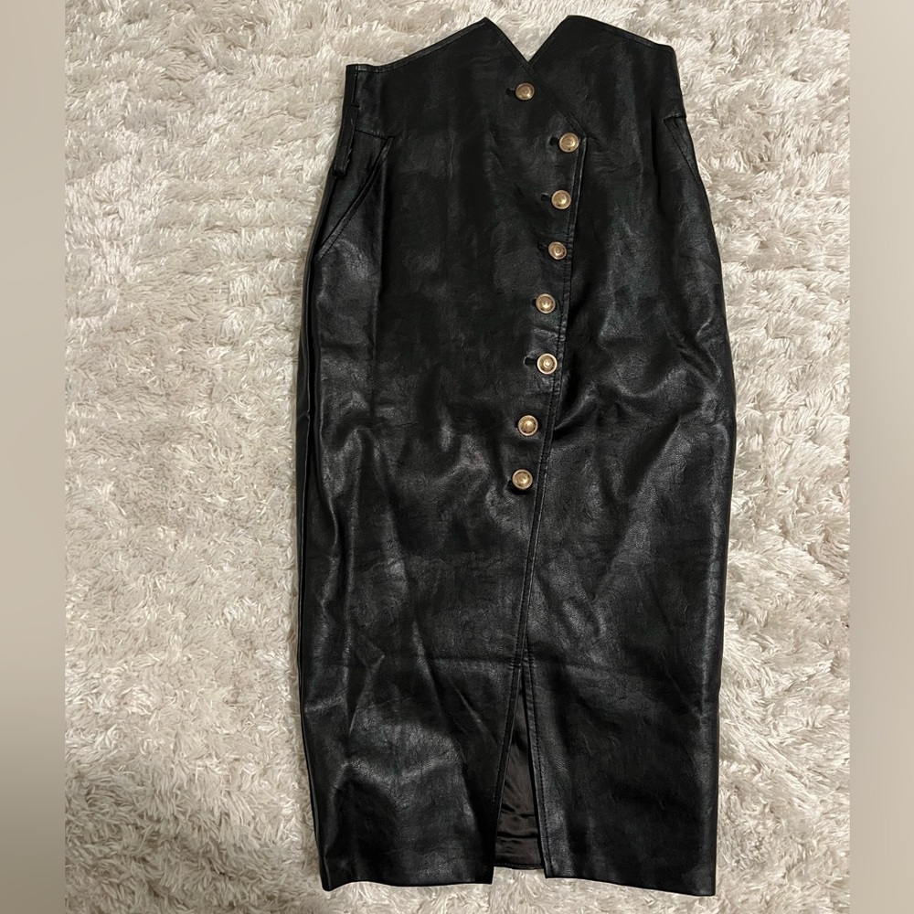 Bardot Black Tie Waist Skirt